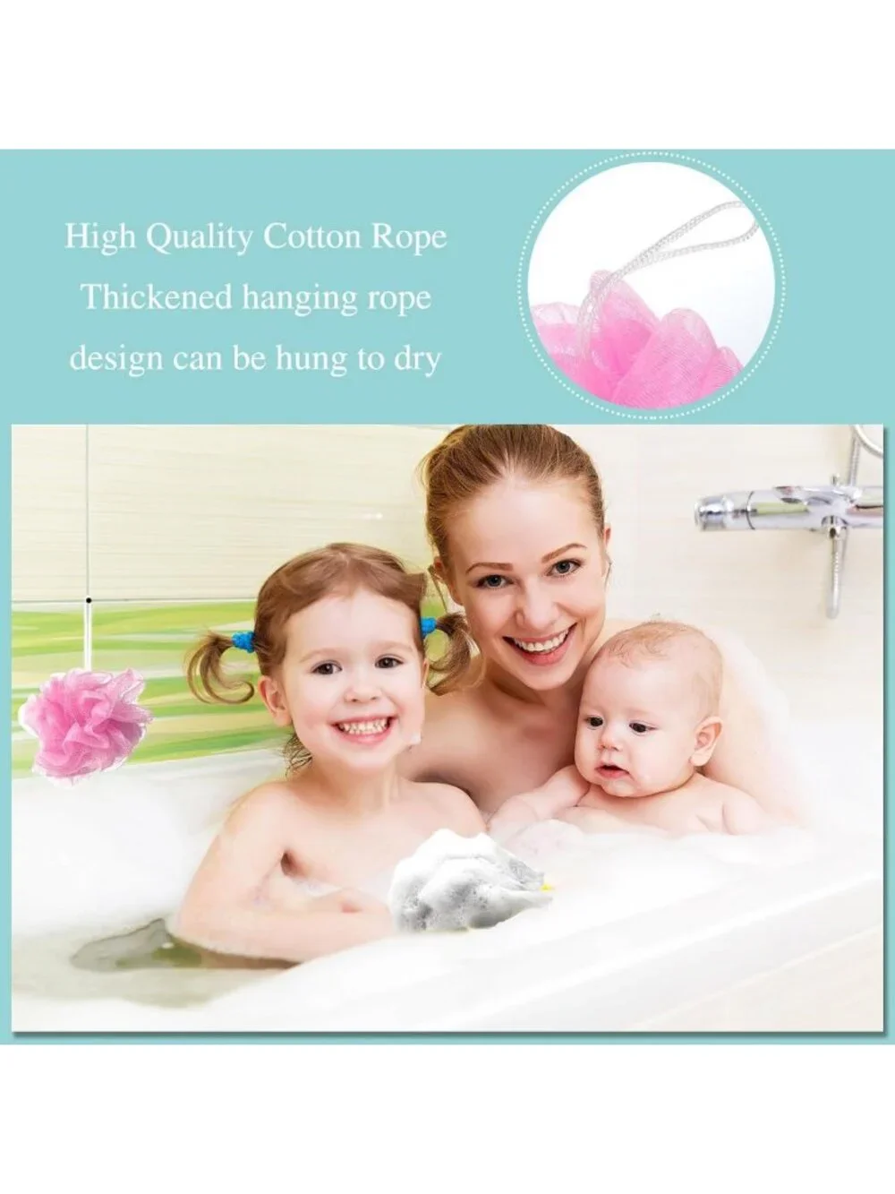 80 Pcs Pink Loofah Sponges Set - Travel Size Bath & Spa Essentials, Bulk Pack